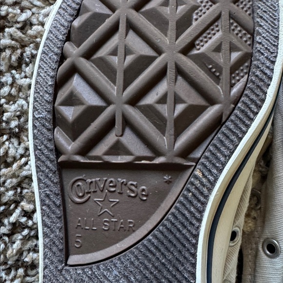 Converse Women’s Off-White Slip On Rope Lace Sneakers - Picture 8 of 10